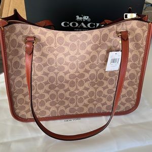 NWT Coach Signature Tyler carryall